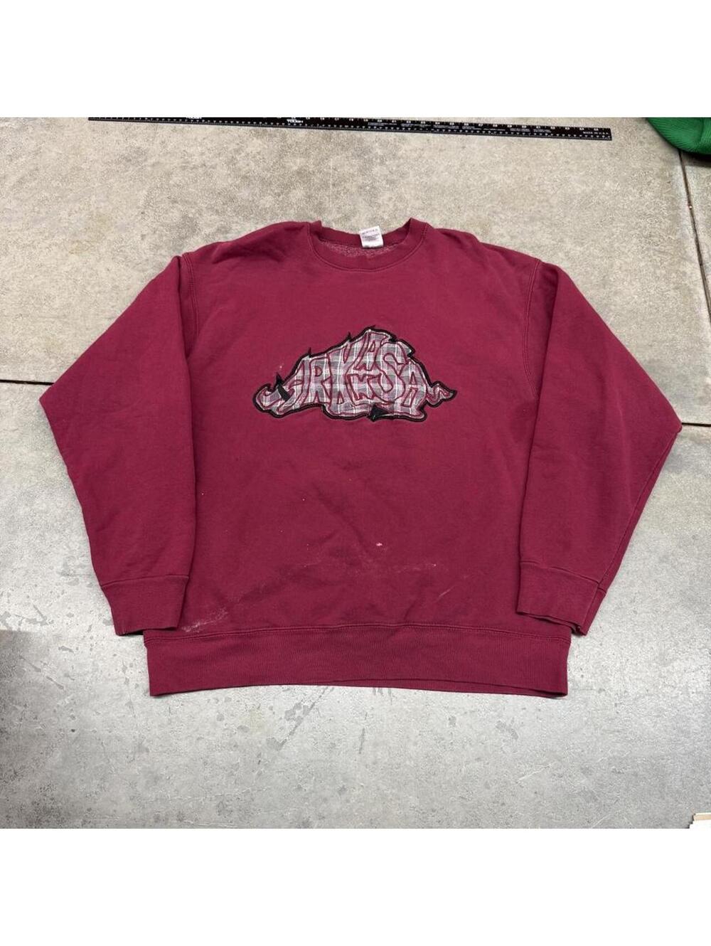 vintage university of arkansas razorbacks collegiate made in usa crewneck